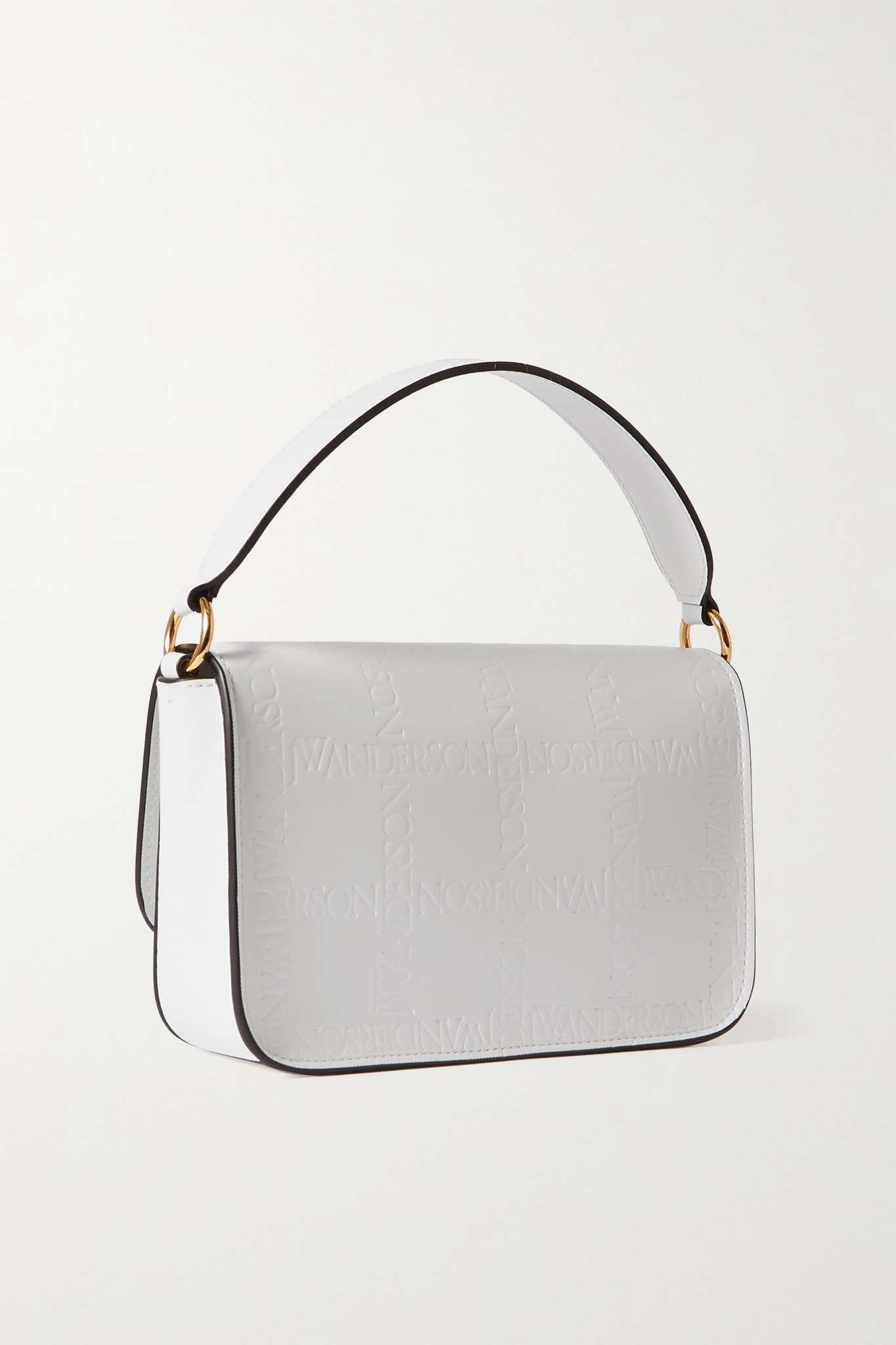 Anchor Midi debossed leather shoulder bag - 3