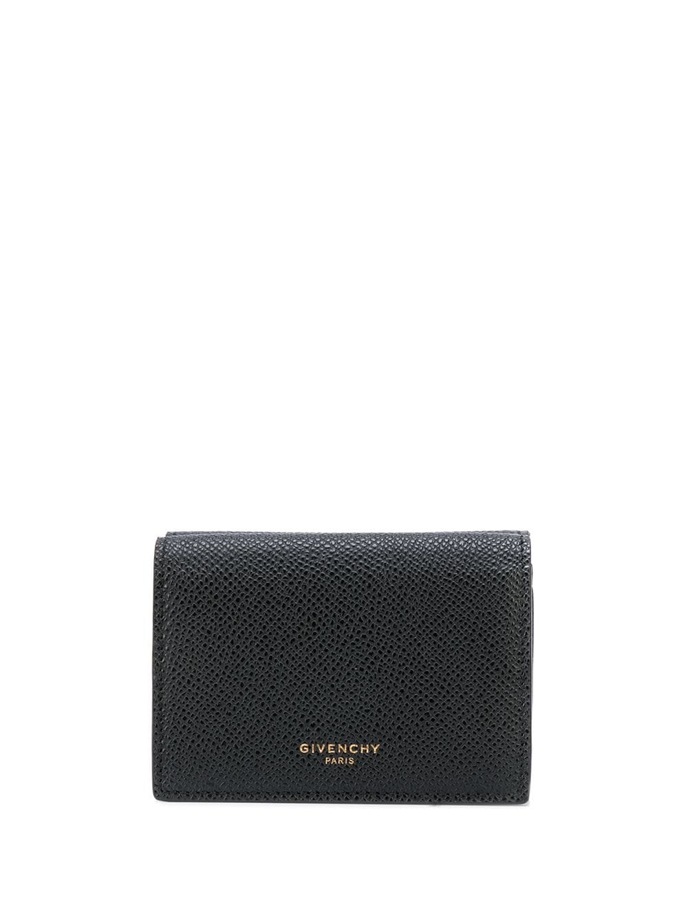 grainy leather wallet - 1