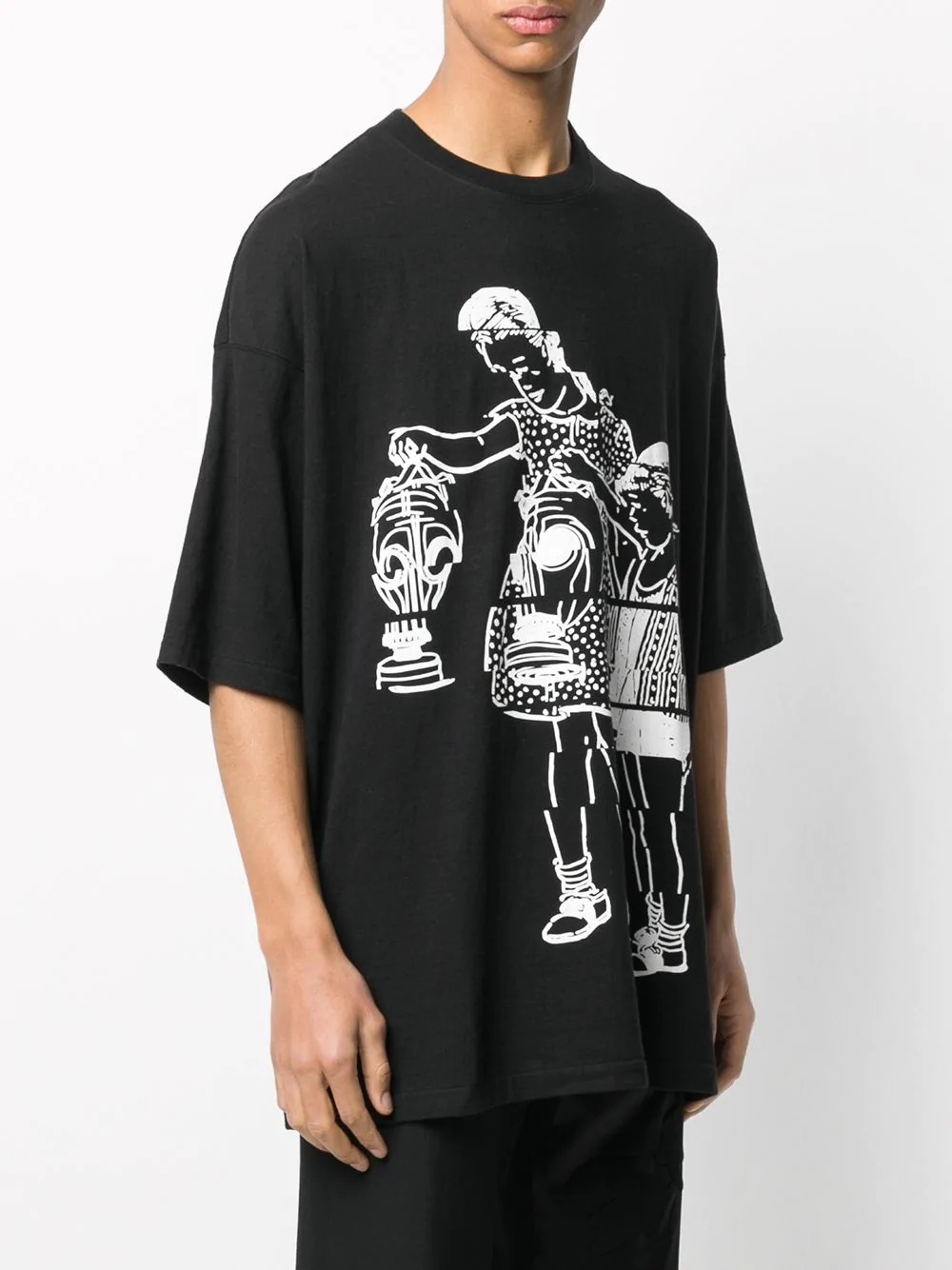 illustrated print T-shirt - 3