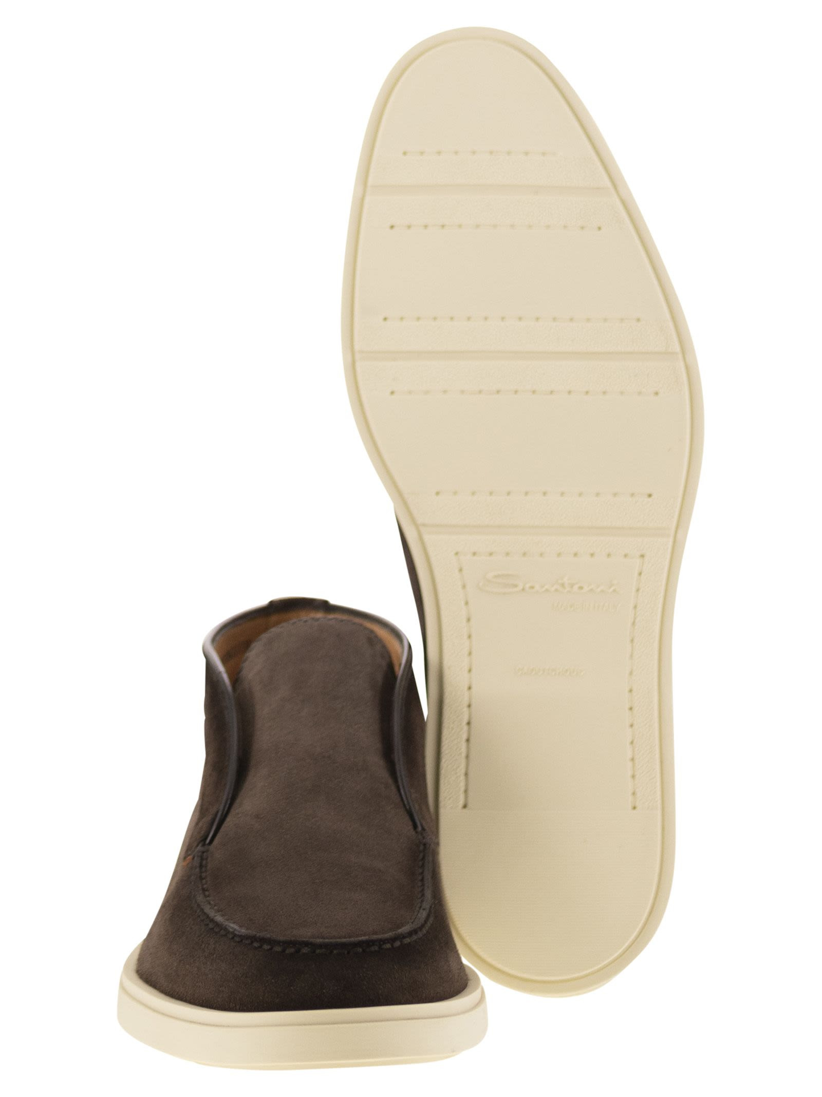 Santoni Men Suede Desert Boot - 5