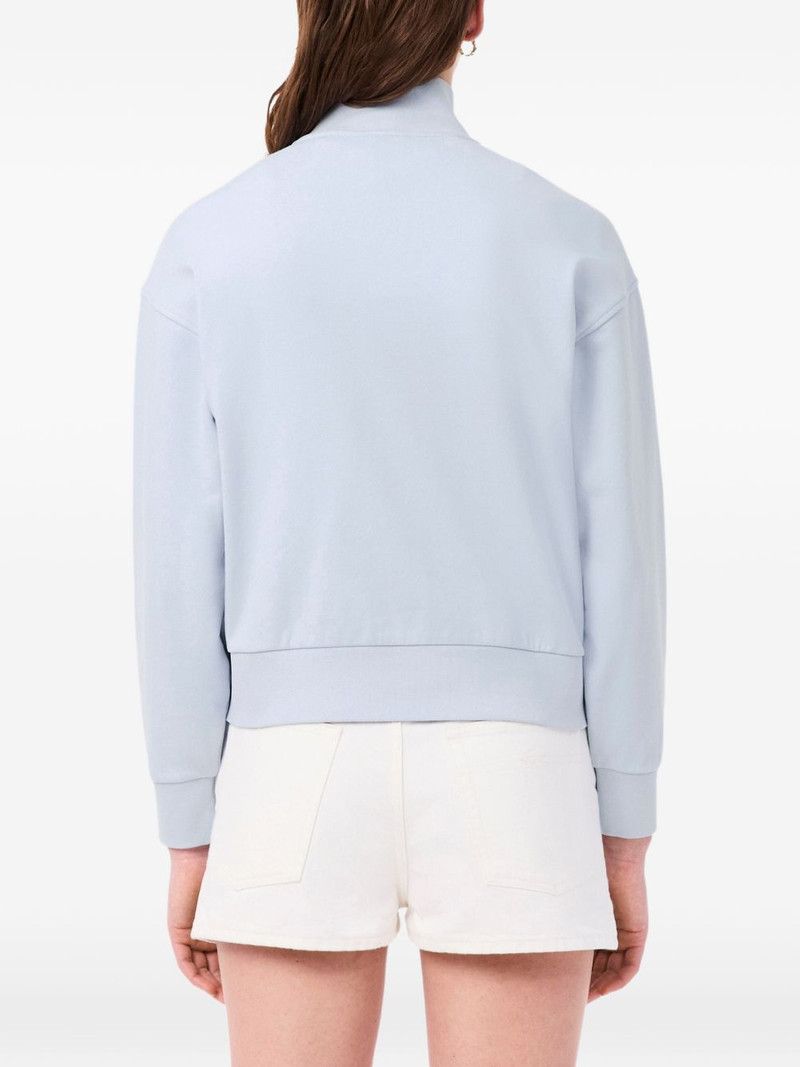zip-up collared sweatshirt 4