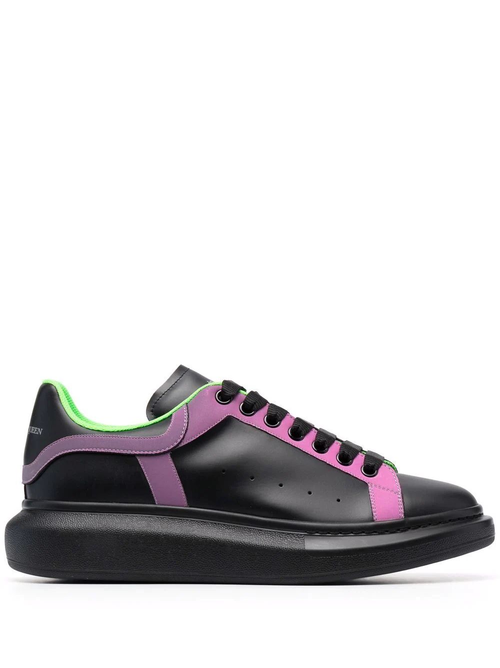 contrast-trim low-top sneakers - 1