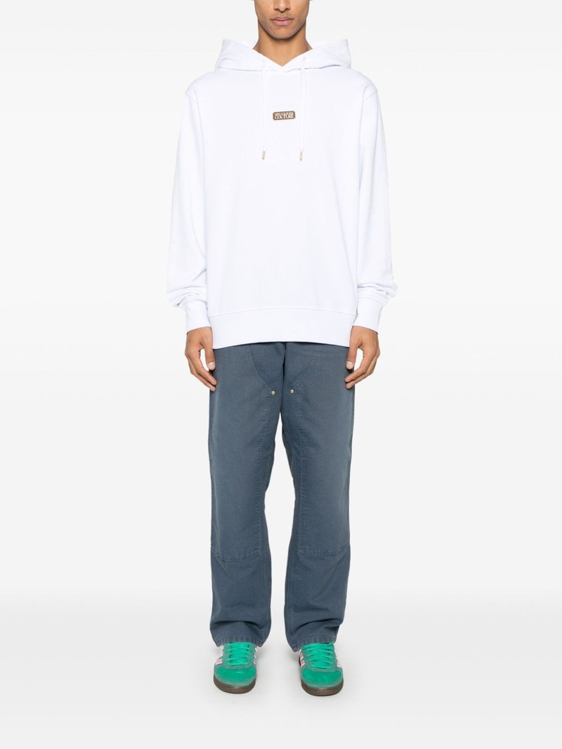 VERSACE JEANS COUTURE logo-plaque hoodie outlook