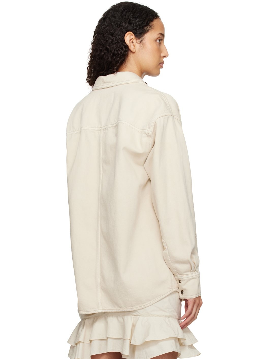 Beige Okely Denim Jacket - 3