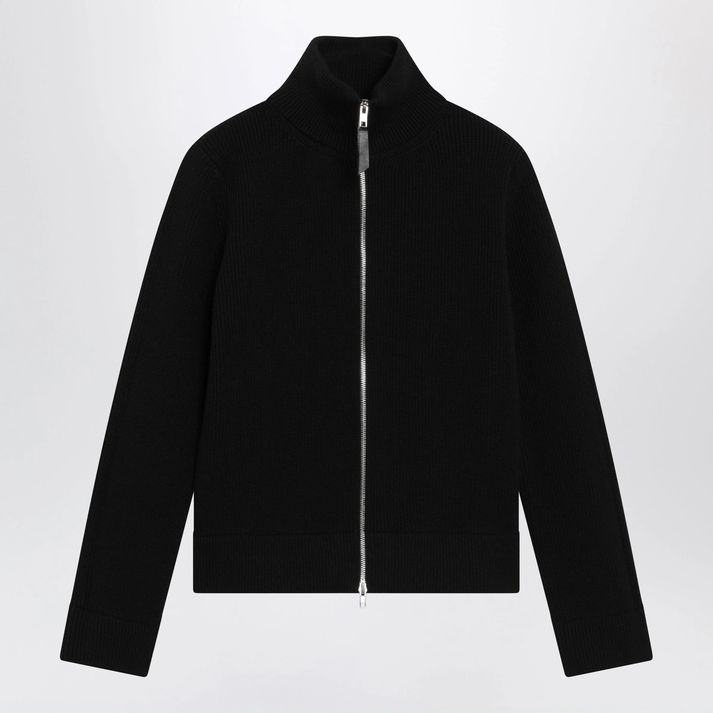 Maison Margiela Black Wool-Blend Zip Cardigan Women - 1