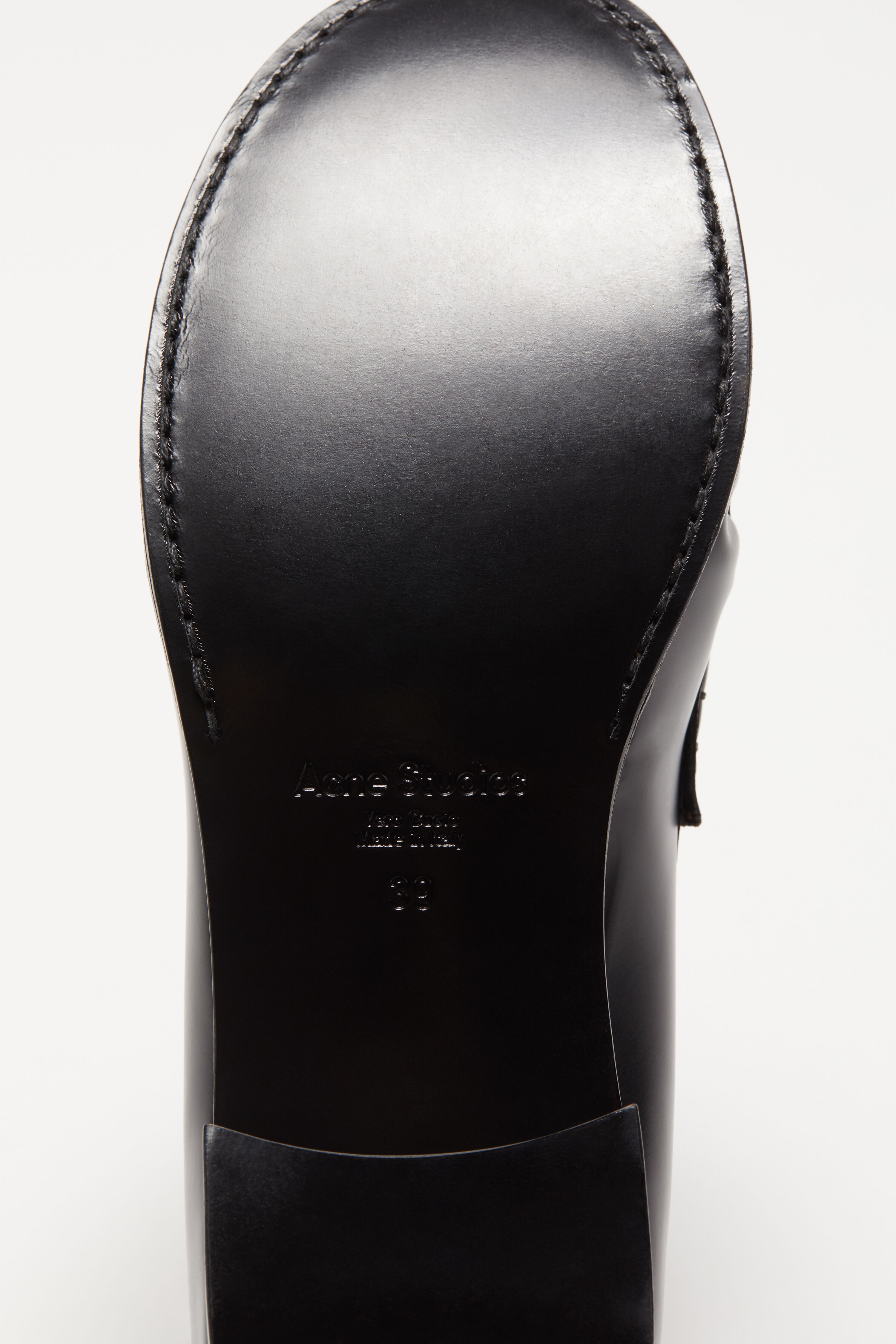 Leather loafers - Black - 6