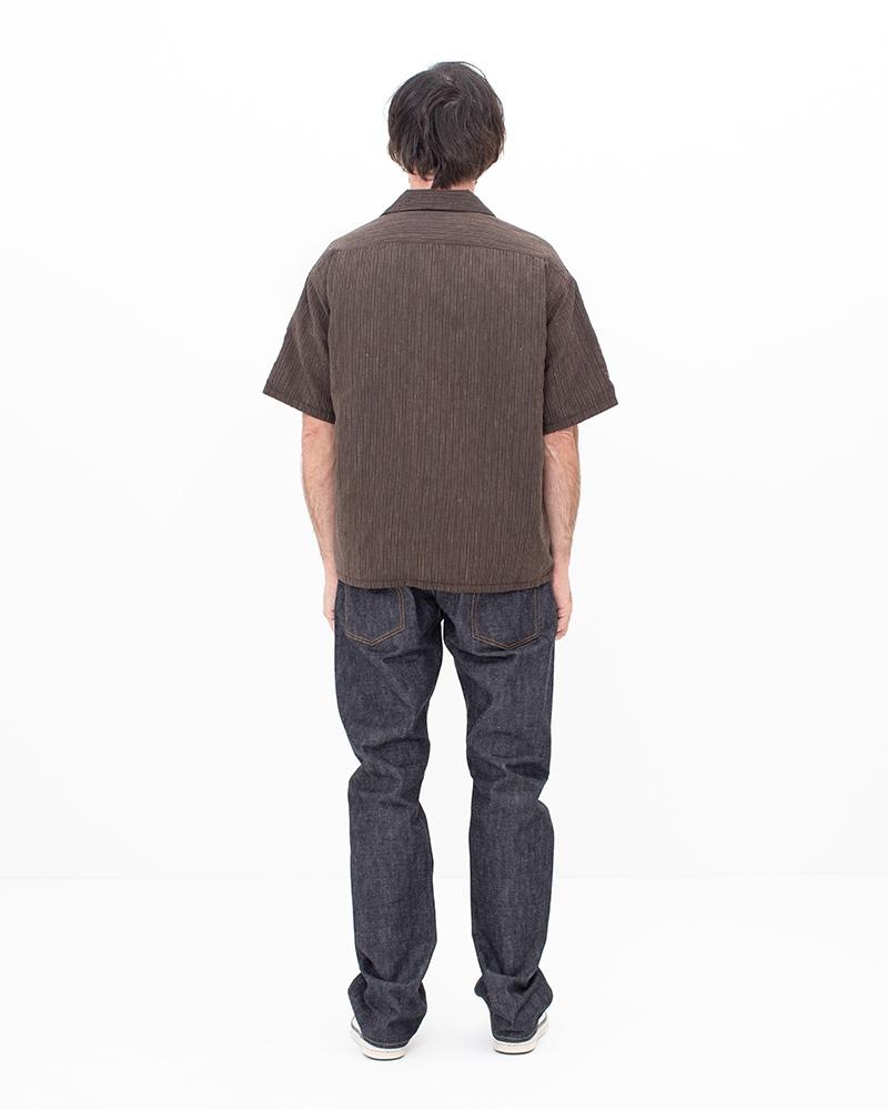 WALLIS DOWN SHIRT S/S SANTOME BROWN - 3