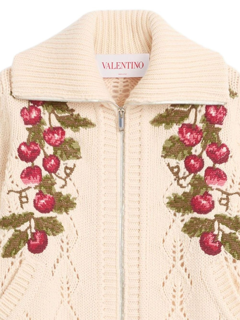 Valentino cherry-embroidered cardigan outlook