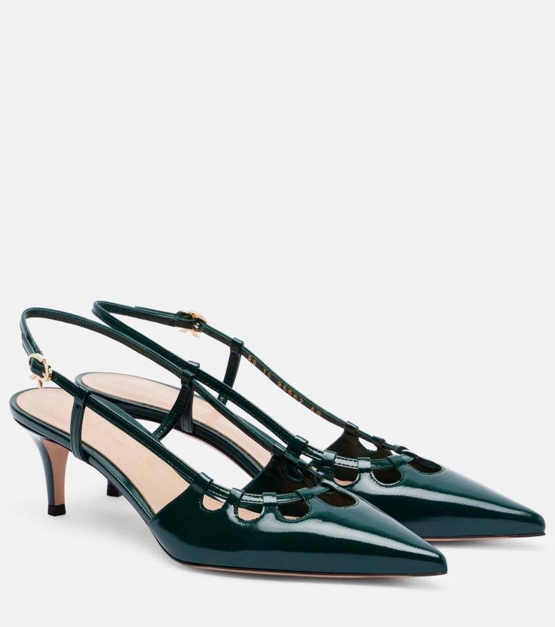 55 patent leather slingback pumps 1