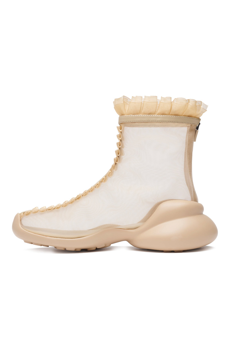 NUDE MESH RUFL BOOTS 6