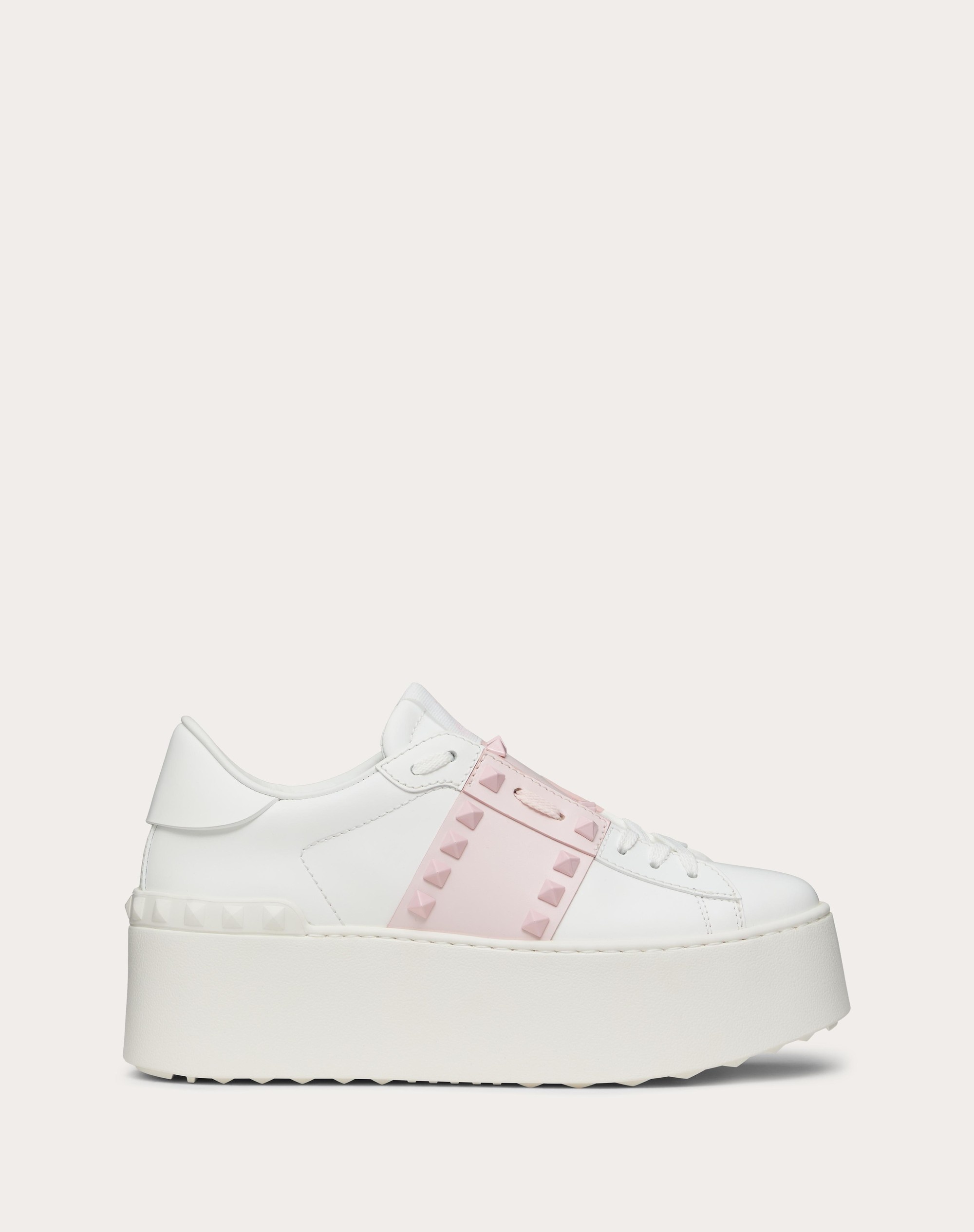 FLATFORM ROCKSTUD UNTITLED SNEAKER IN CALFSKIN - 1