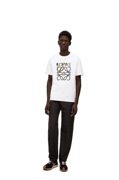 Loewe Glitch Anagram T-shirt in cotton outlook