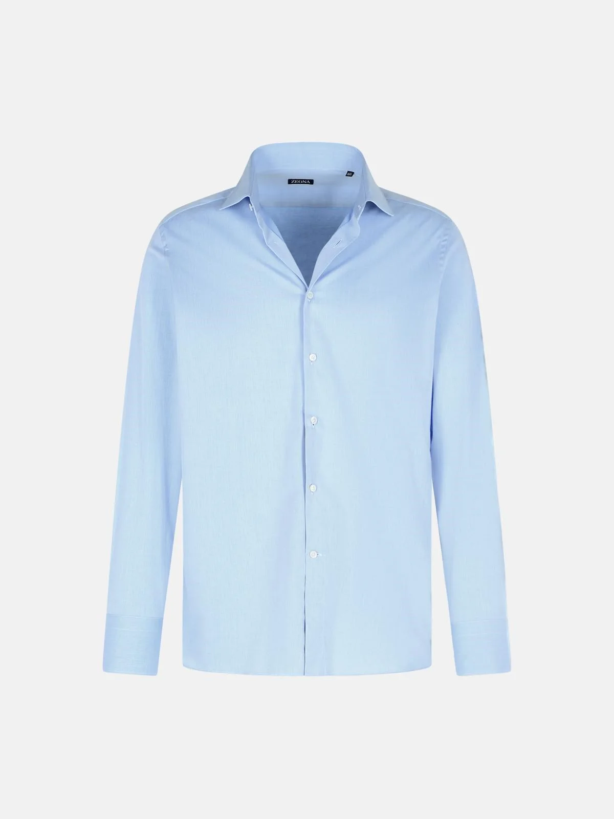LIGHT BLUE COTTON SHIRT - 1