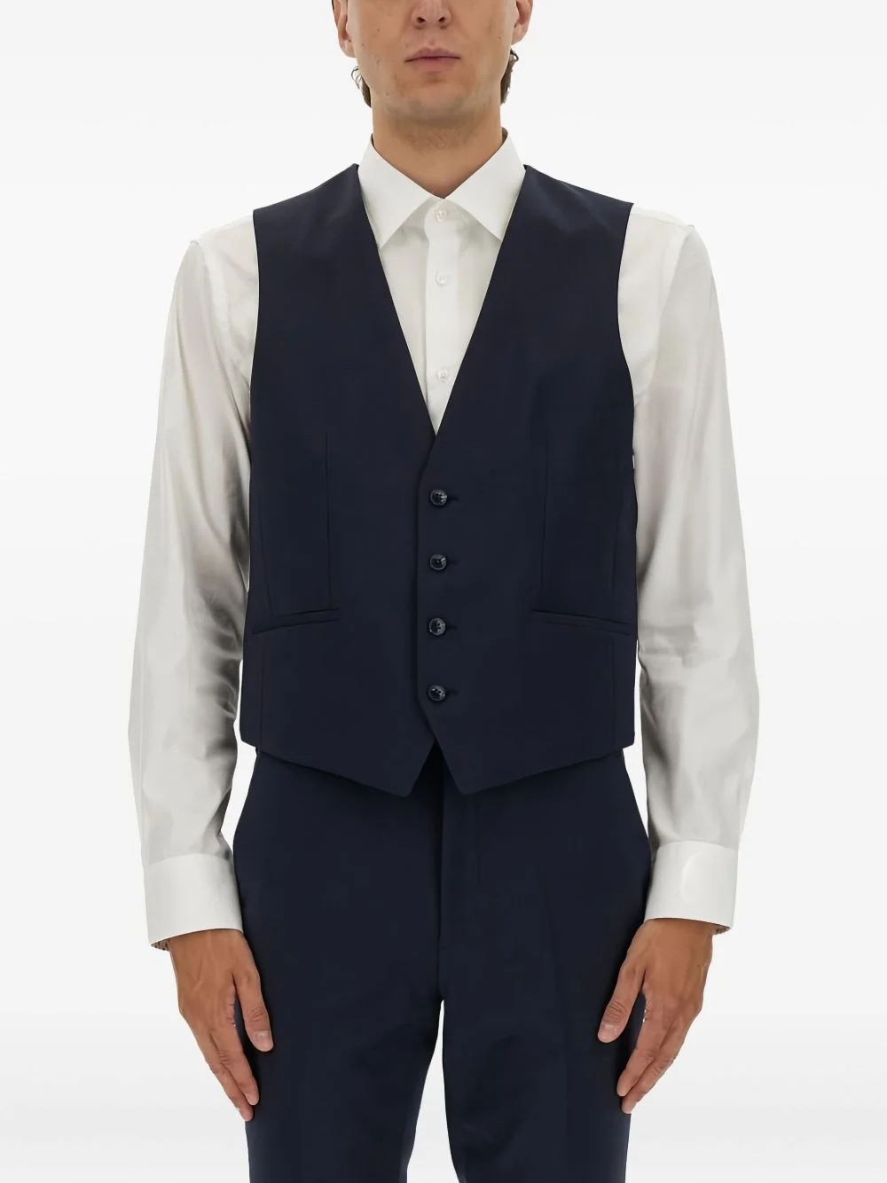 buttoned waistcoat - 1