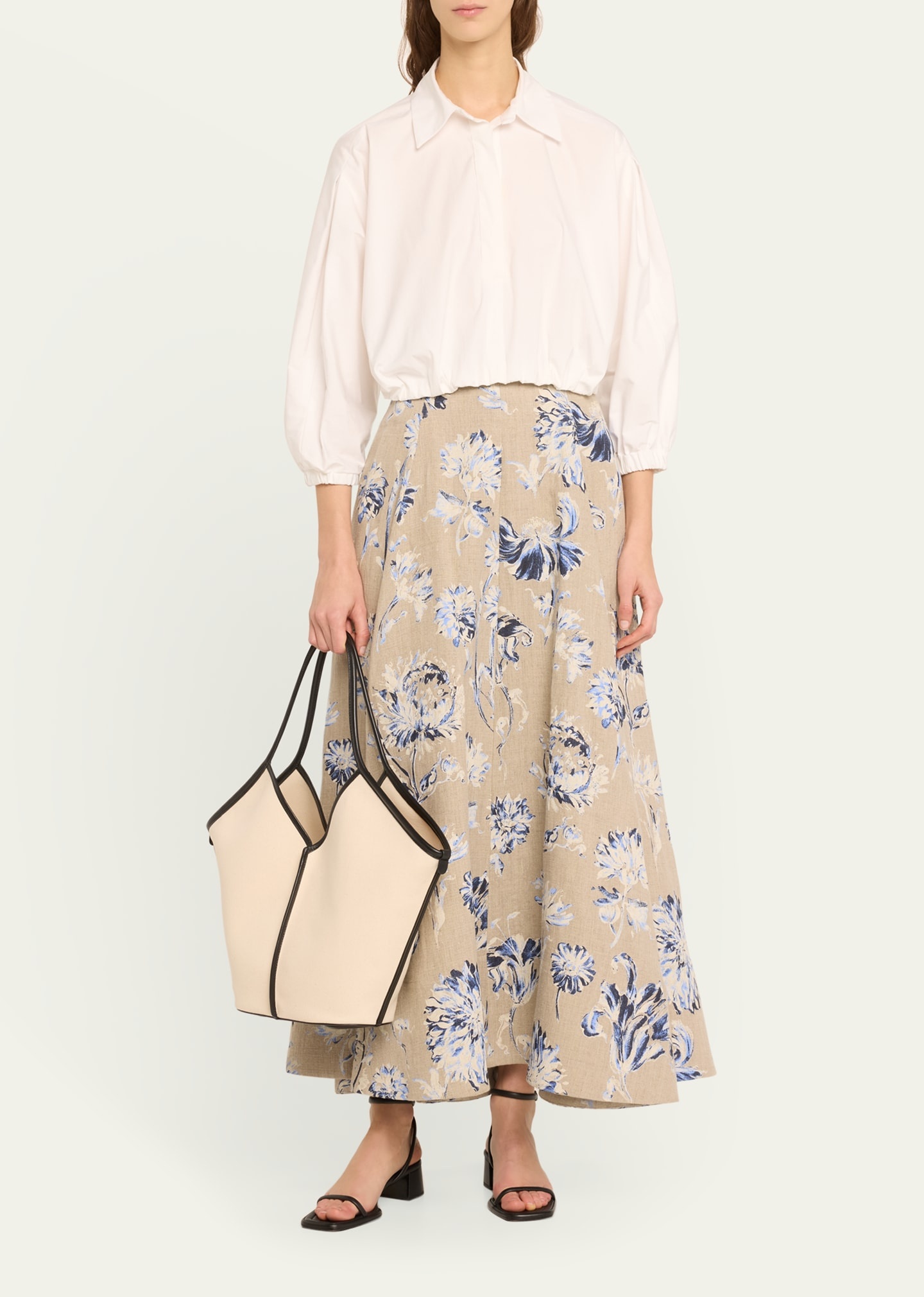 Calella Bicolor Organic Cotton Tote Bag - 5