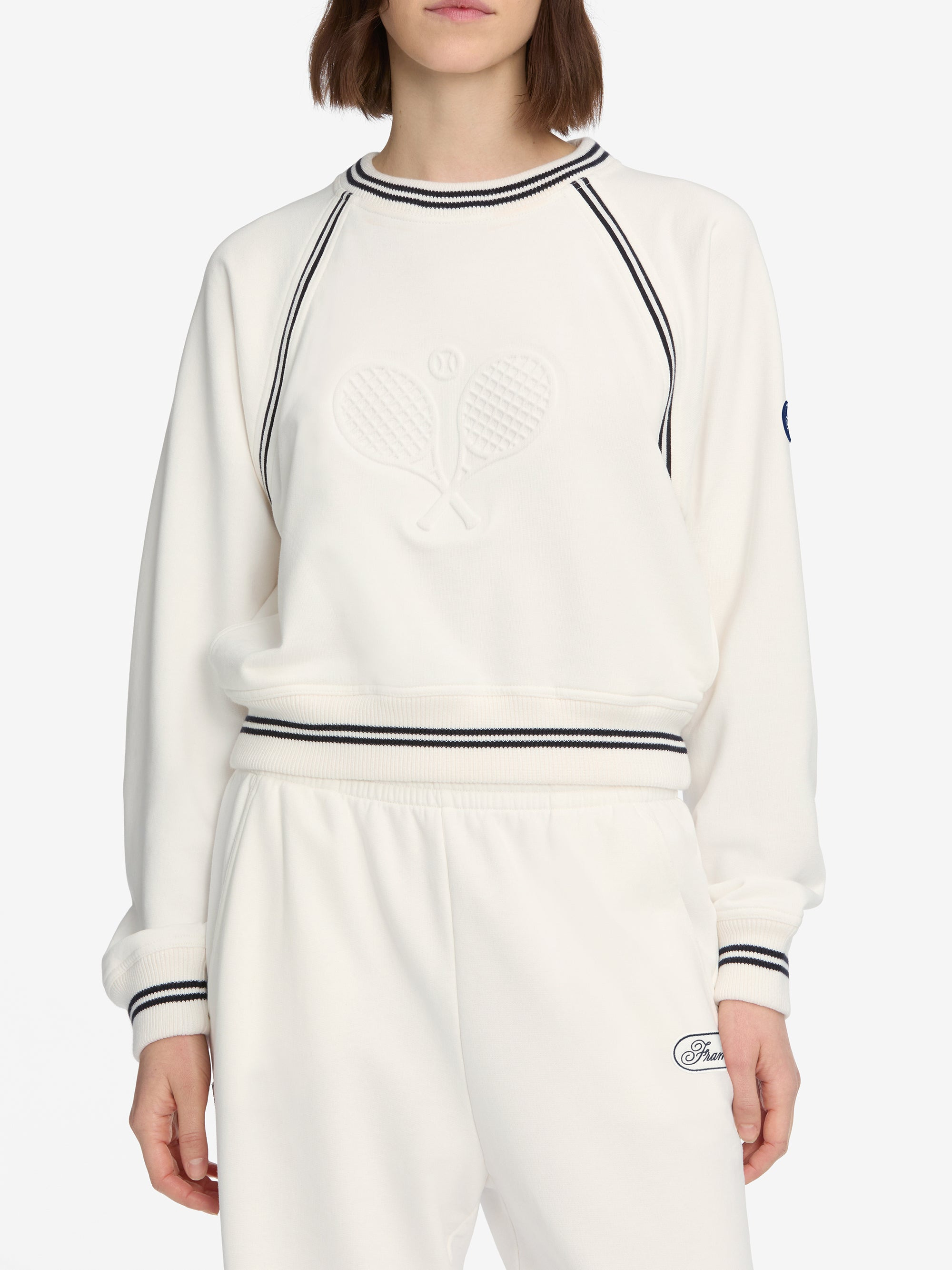 The Tennis Sweatshirt in White - 3