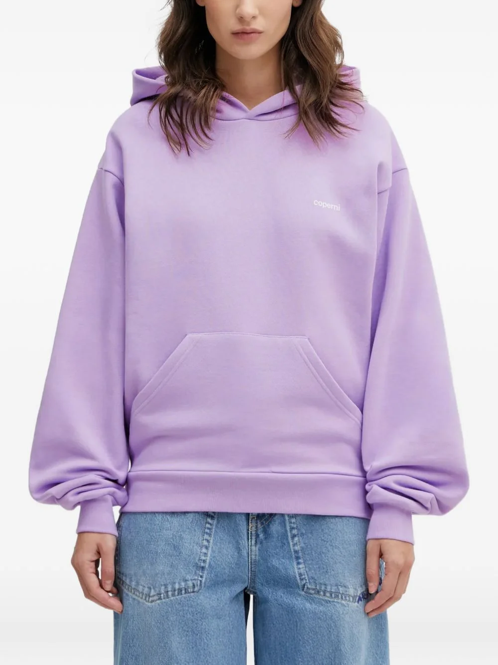 hooded pouch top - 1