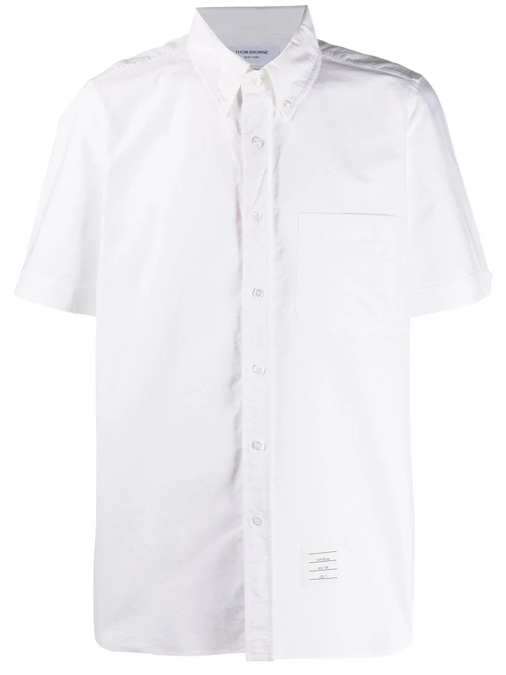 short-sleeved Oxford shirt - 1