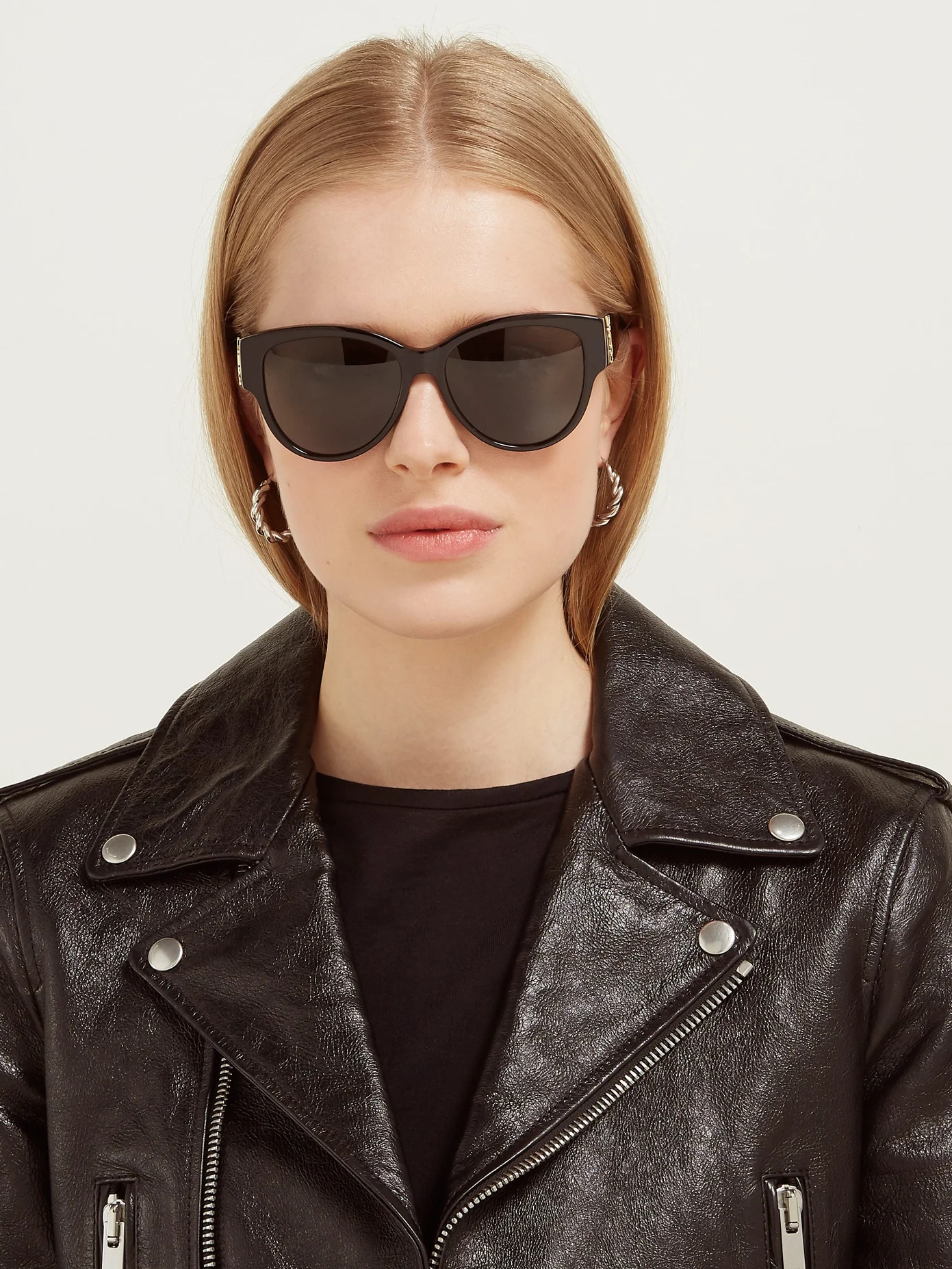 Monogram logo cat-eye acetate sunglasses - 2