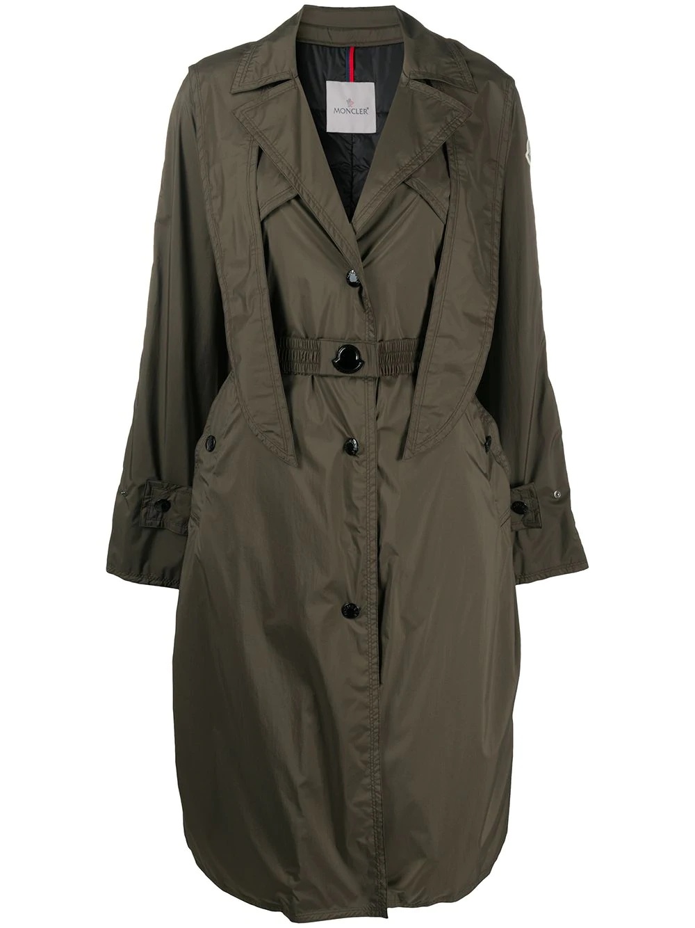 belted trench coat - 1