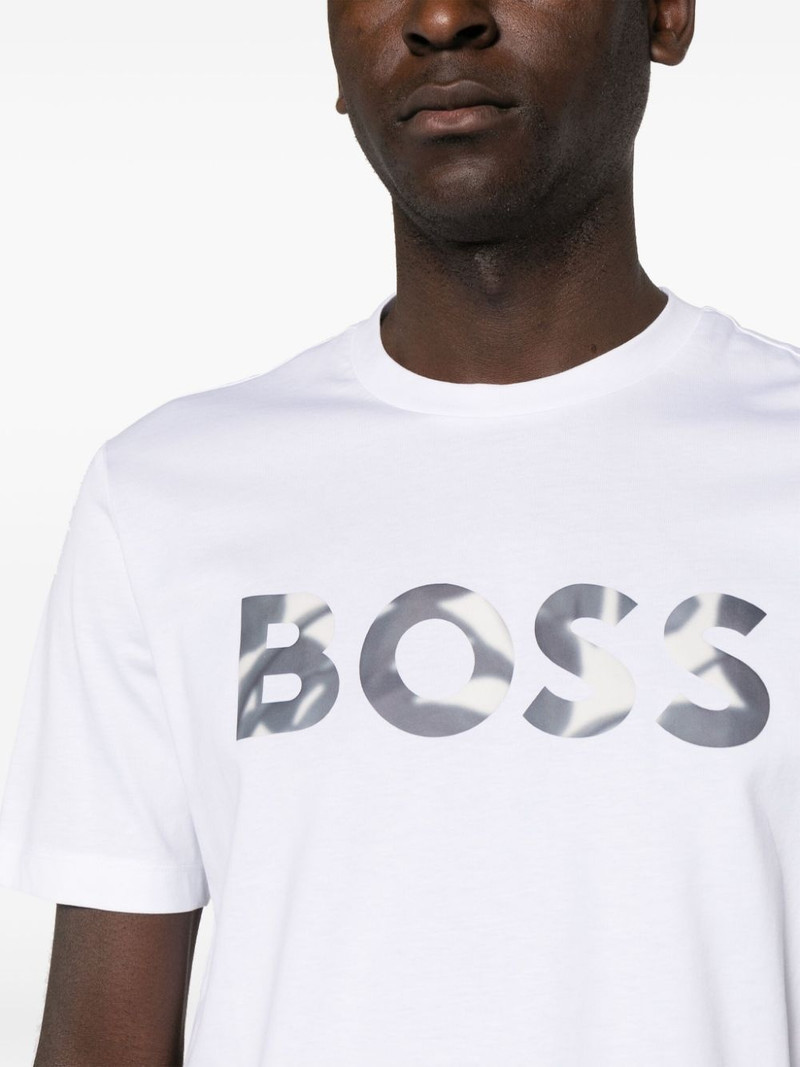 logo-appliquÃ© cotton T-shirt 5