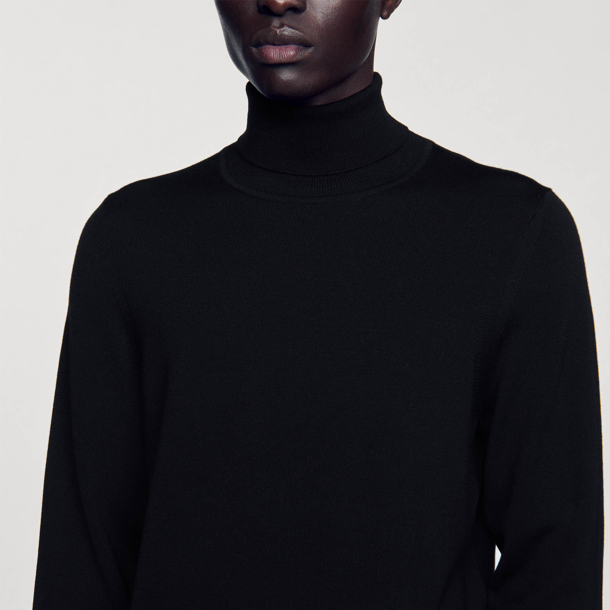 ROLL NECK WOOL SWEATER - 3
