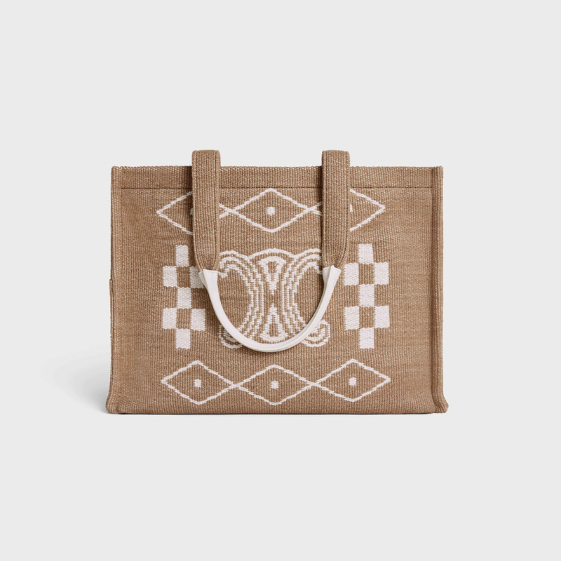 Large Cabas Thais in TEXTILE AND CALFSKIN 1