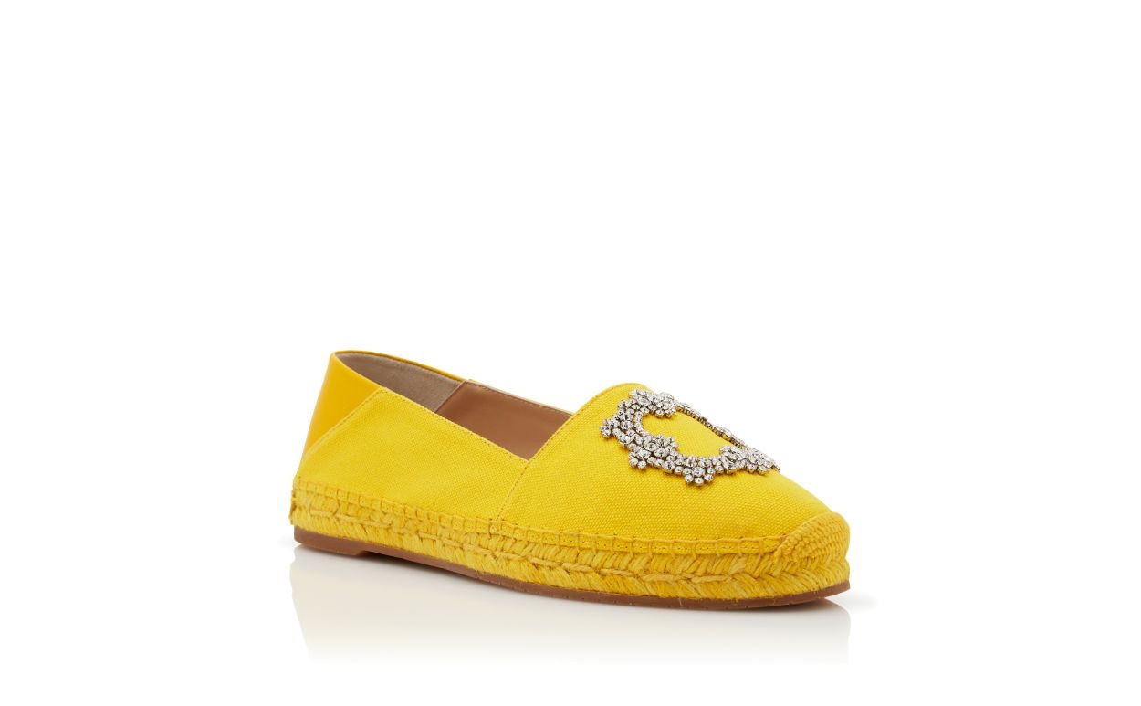 Yellow Cotton Espadrilles - 3