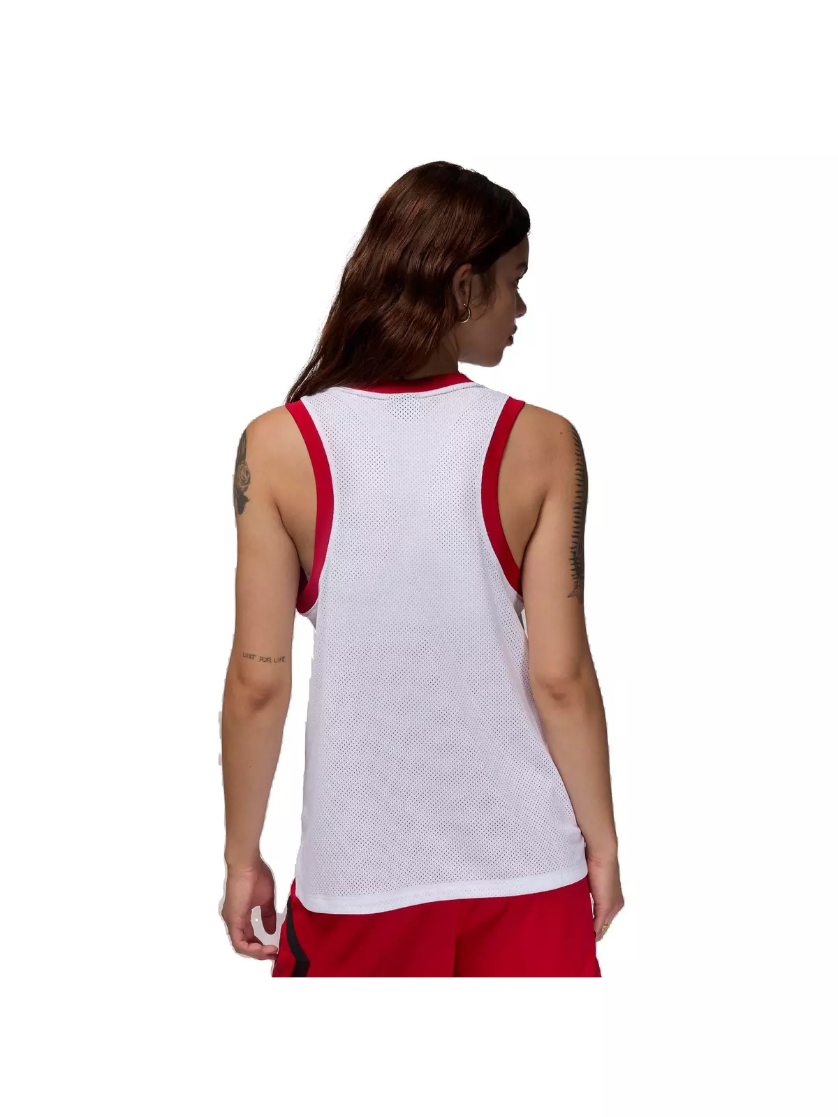 Women's 23 Jersey Tank - White/Red - 2