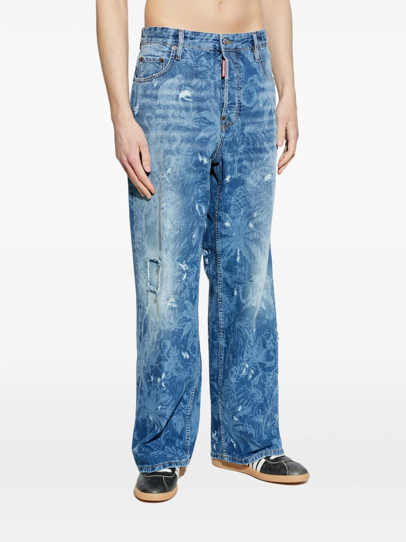 DSQUARED2 Dsquared2 Ripped Palm-print Jeans outlook