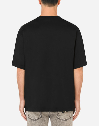 Dolce & Gabbana Cotton T-shirt with DG patch outlook