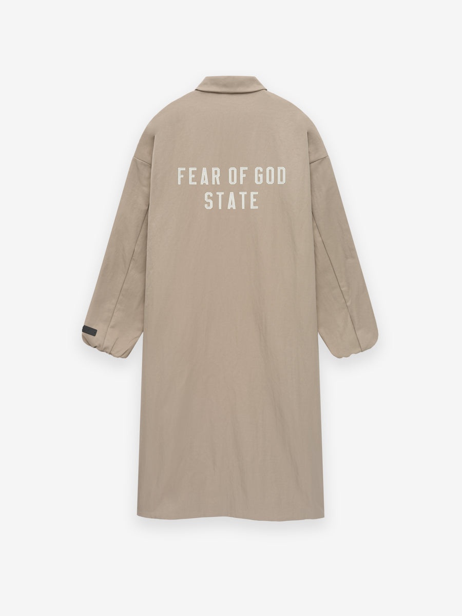 Textured Nylon Trench - 3
