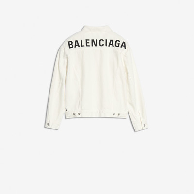 BALENCIAGA Logo Denim Jacket outlook