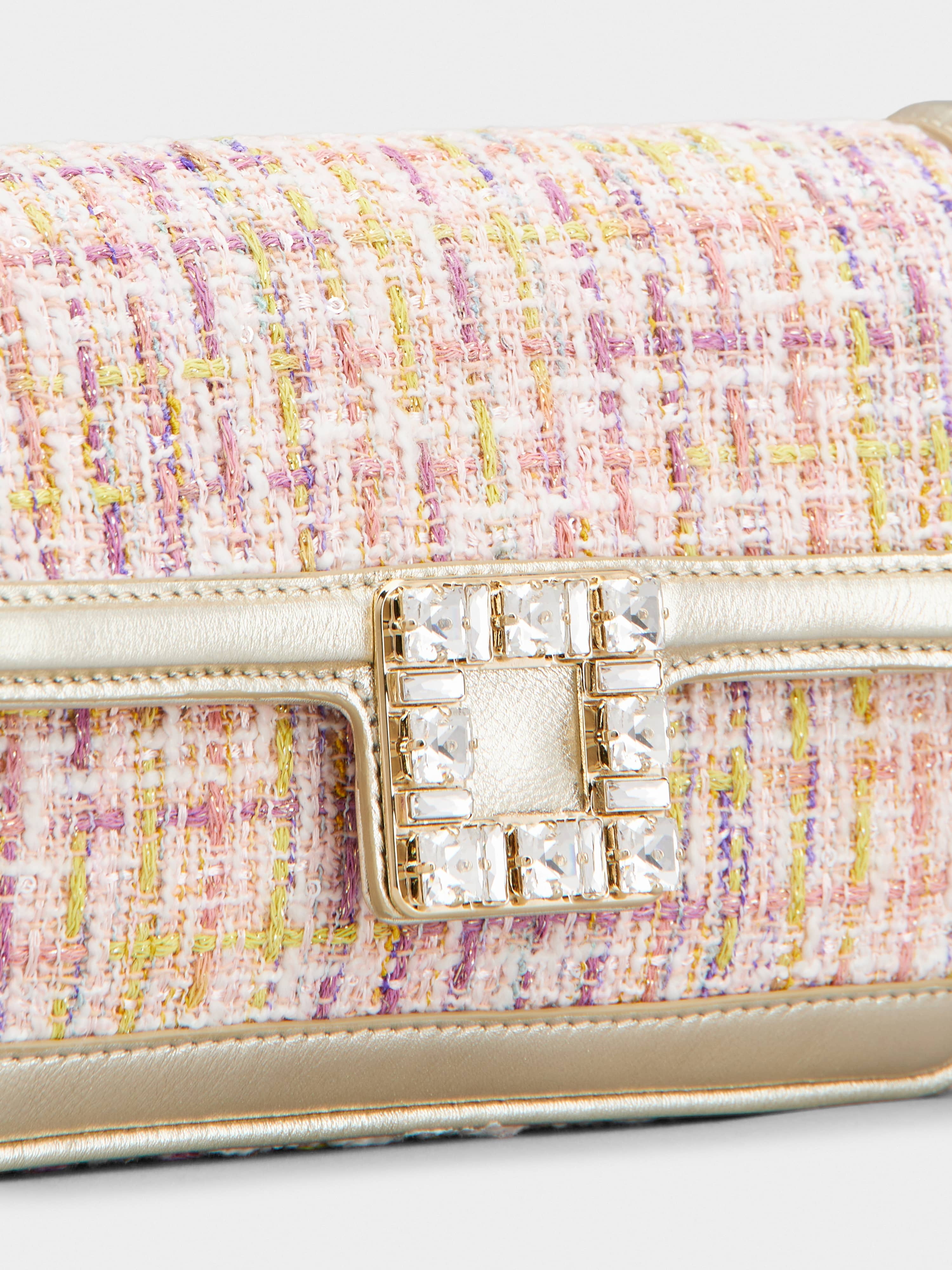 Jeu de Fille Strass Buckle Clutch Bag in Fabric - 7