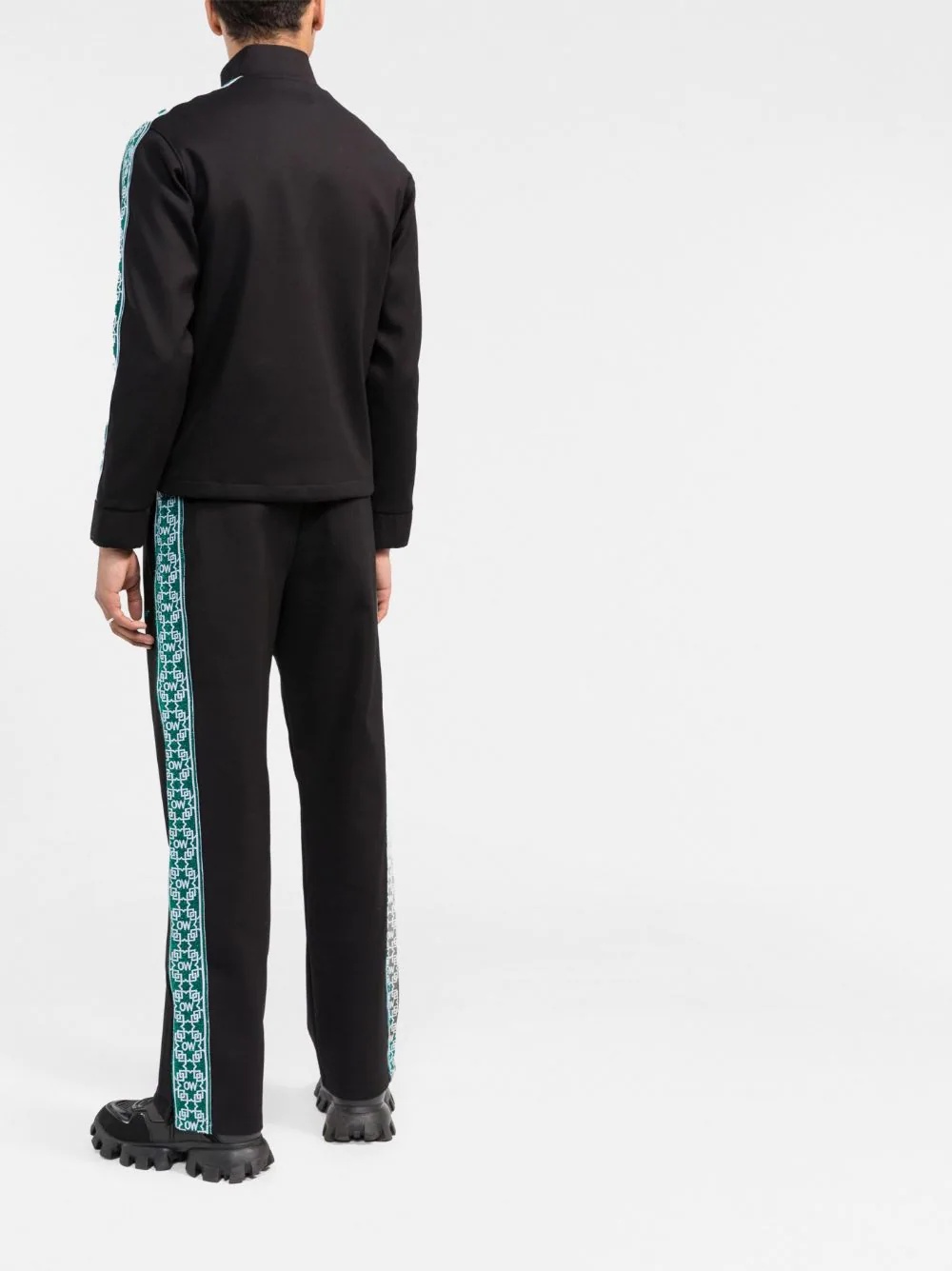 tape-detail track pants - 4