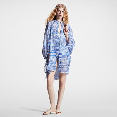 Louis Vuitton Monogram Tile Batwing Shirt Dress outlook