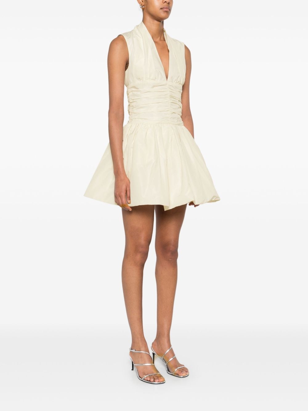 open-back bubble mini dress - 3
