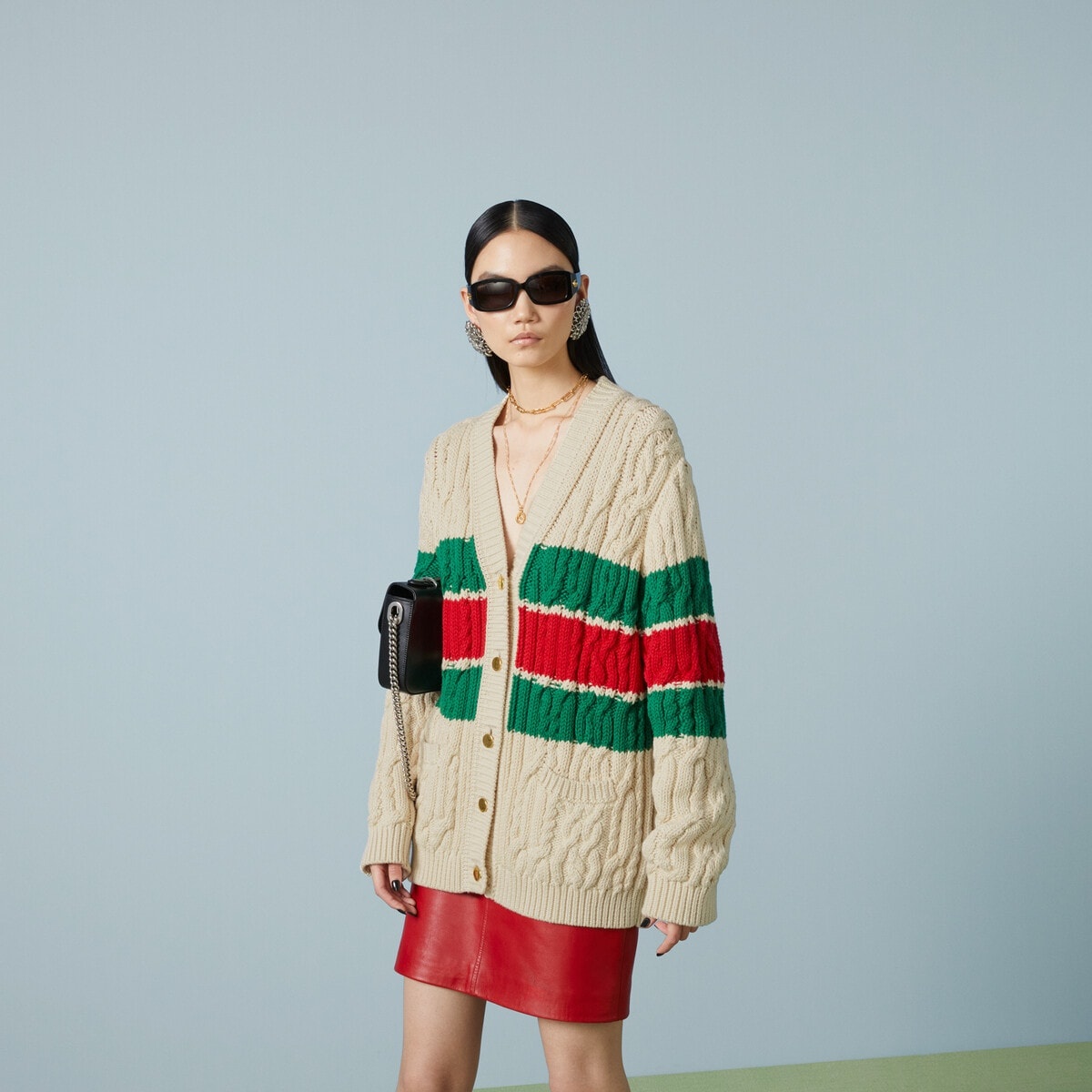 Cotton cardigan with Web - 5