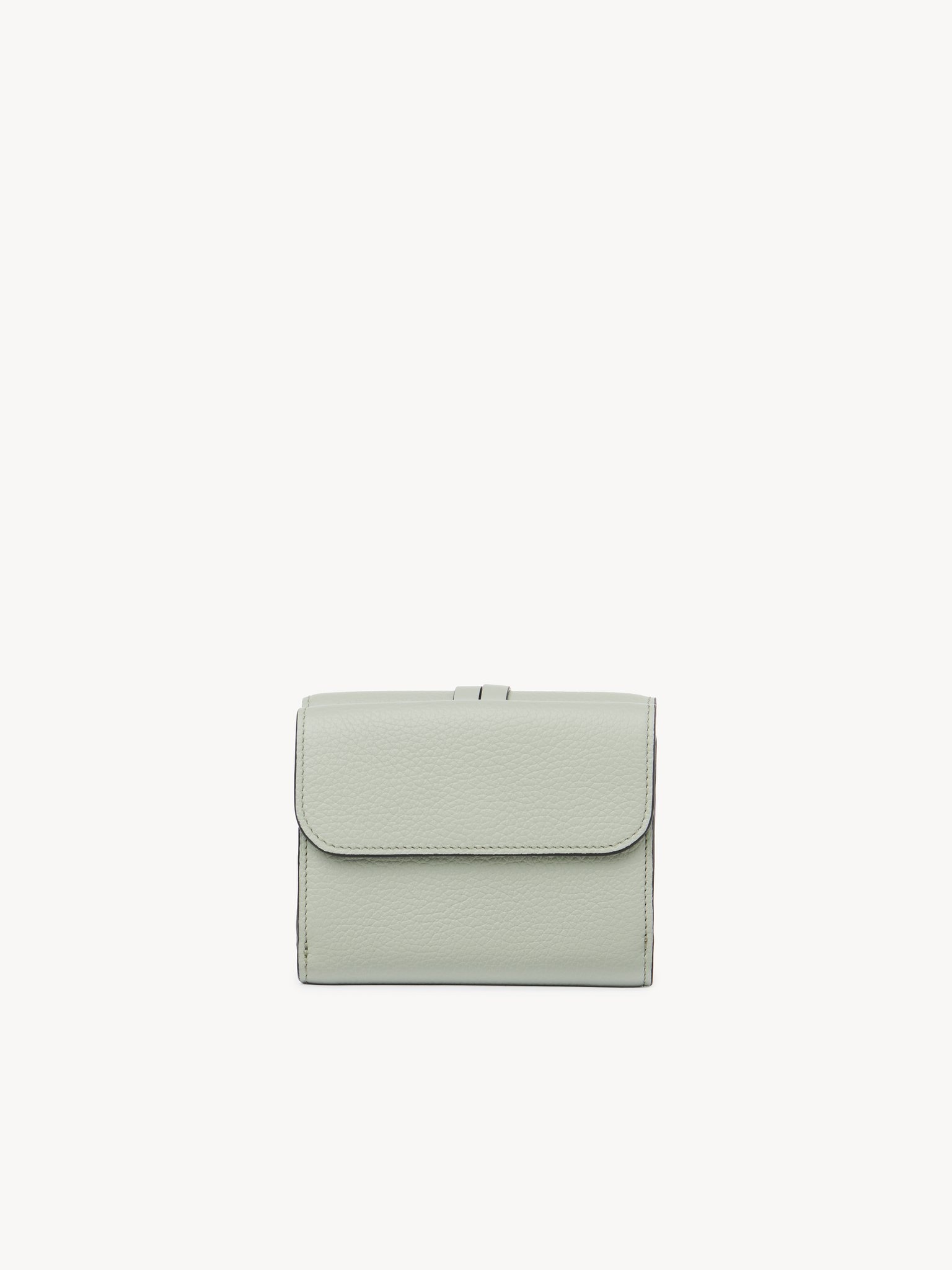 SMALL ALPHABET TRI-FOLD IN GRAINED LEATHER - 4