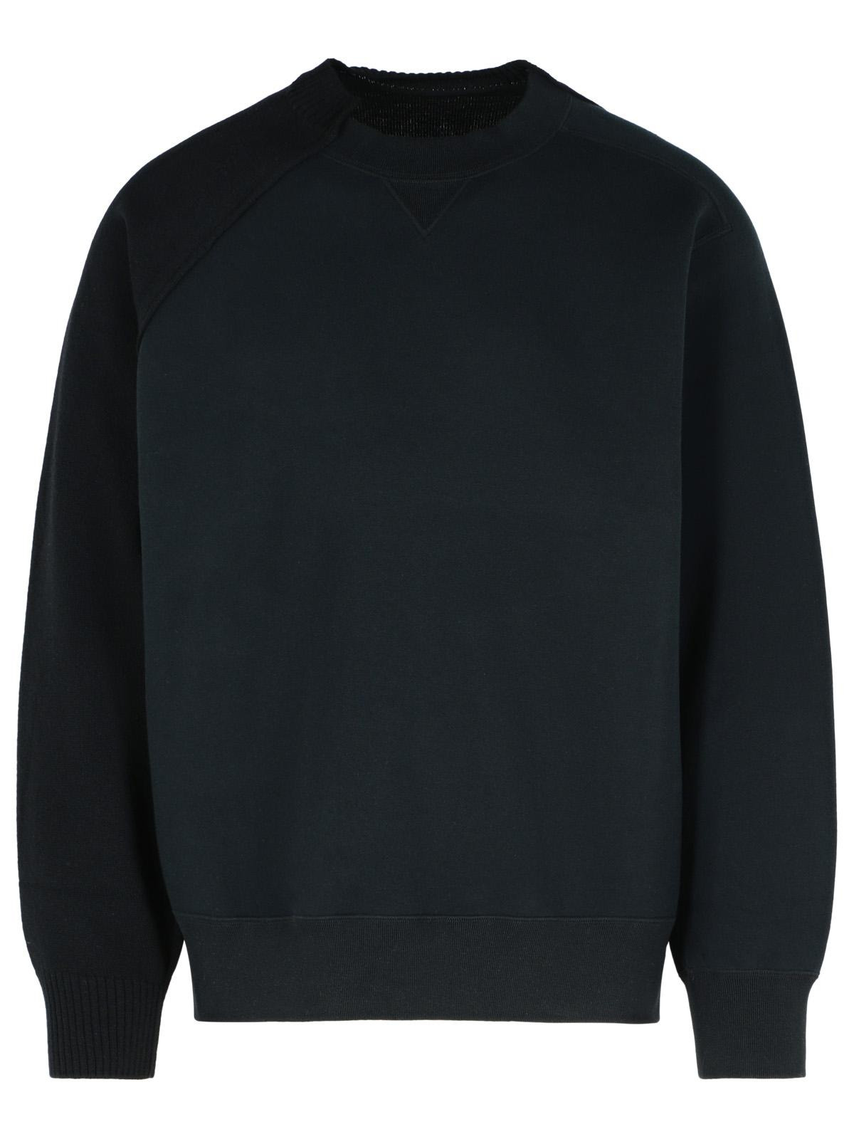 Sacai Black Wool Sweater Men - 1