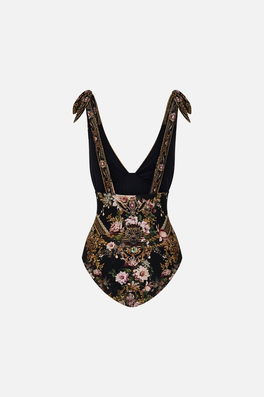 RUCHED TRI - TIE SHOULDER ONE PIECE - 2