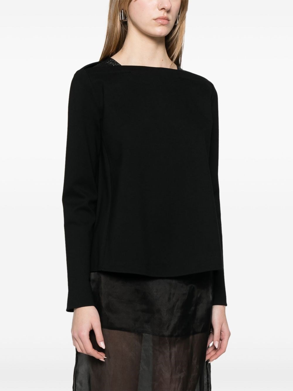 Boat neck sweater - 3