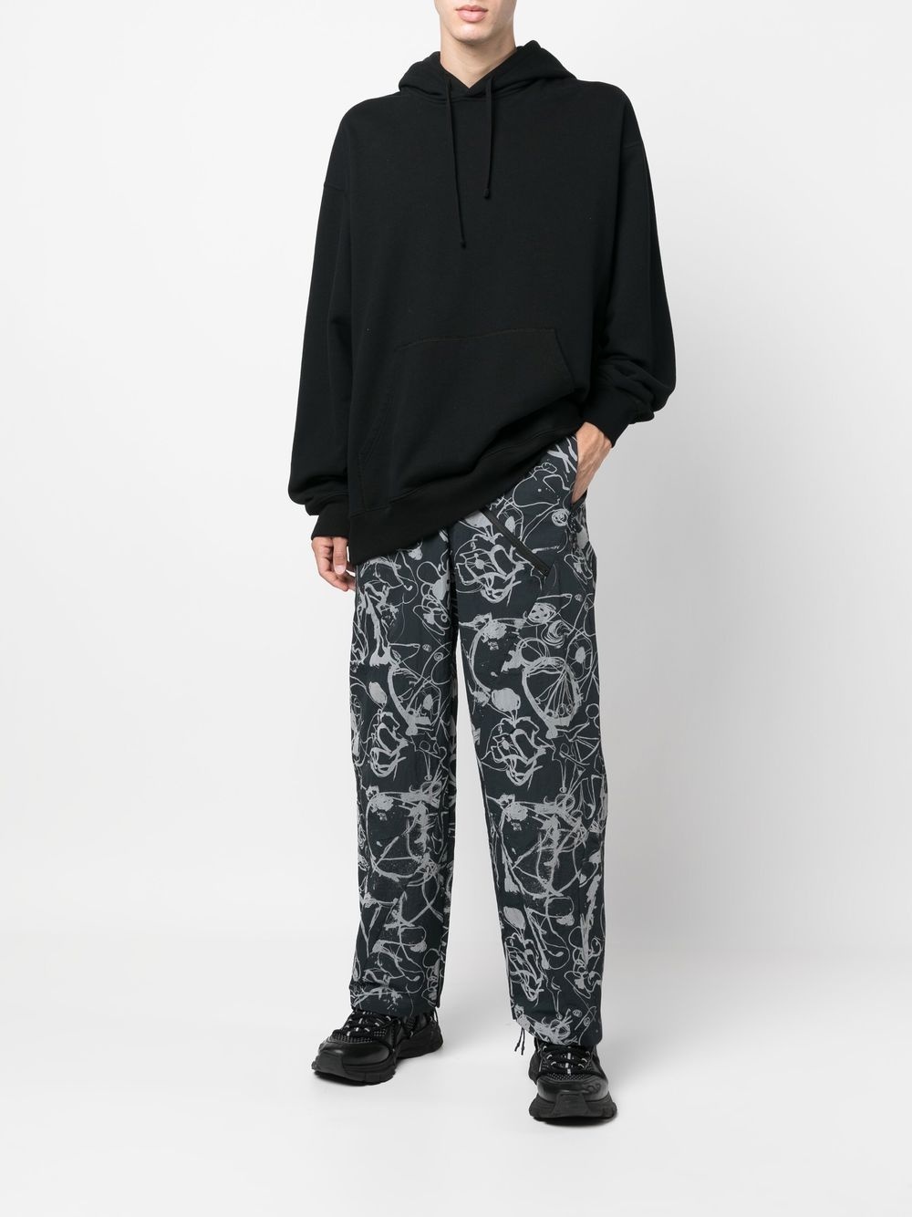 ABSTRACT-PRINT STRAIGHT-LEG TROUSERS - 5