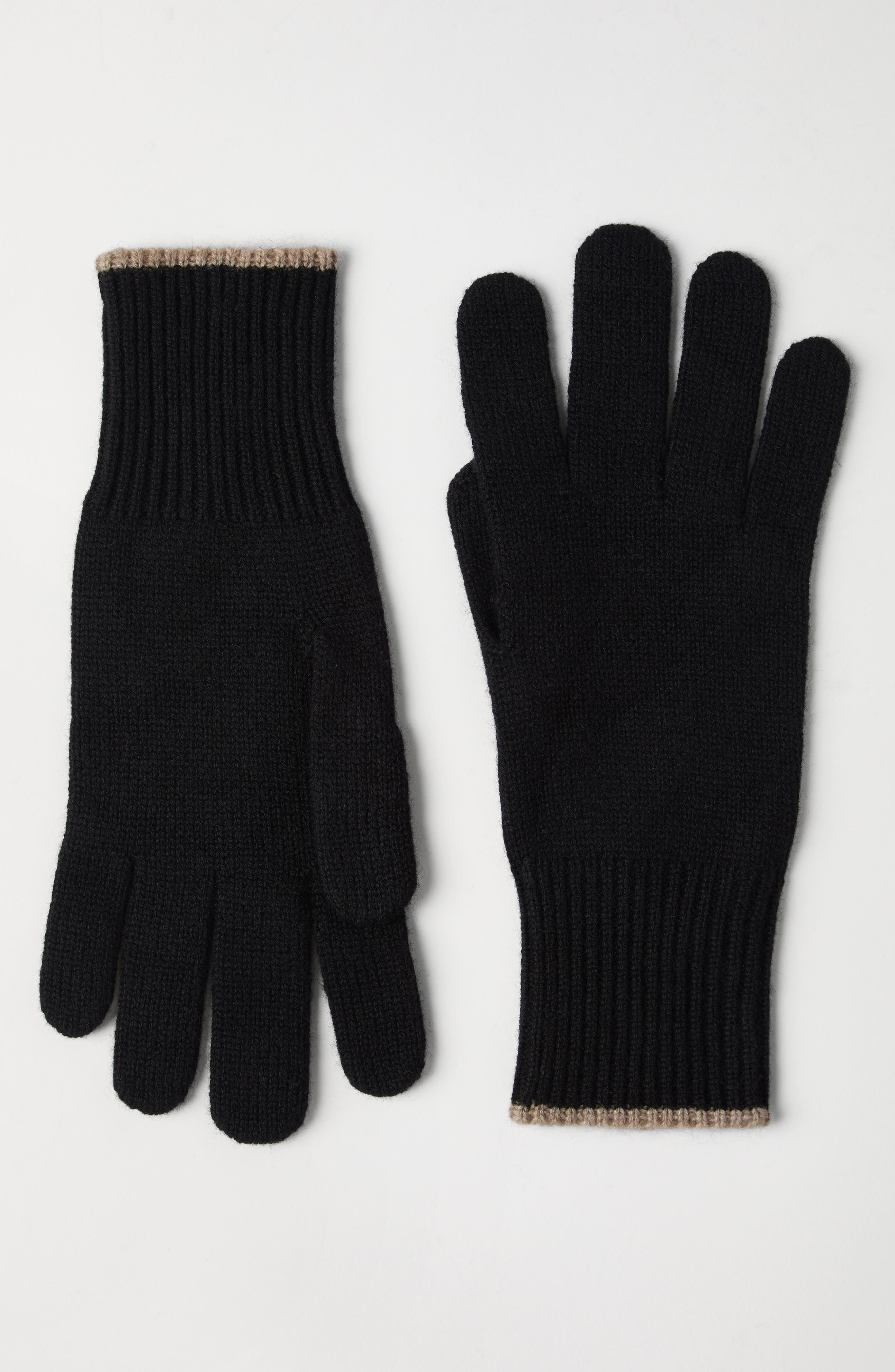 Brunello Cucinelli Knit gloves in Black at Nordstrom - 2