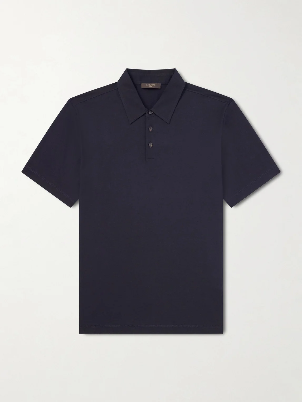 Cotton and Silk-Blend Jersey Polo Shirt - 1