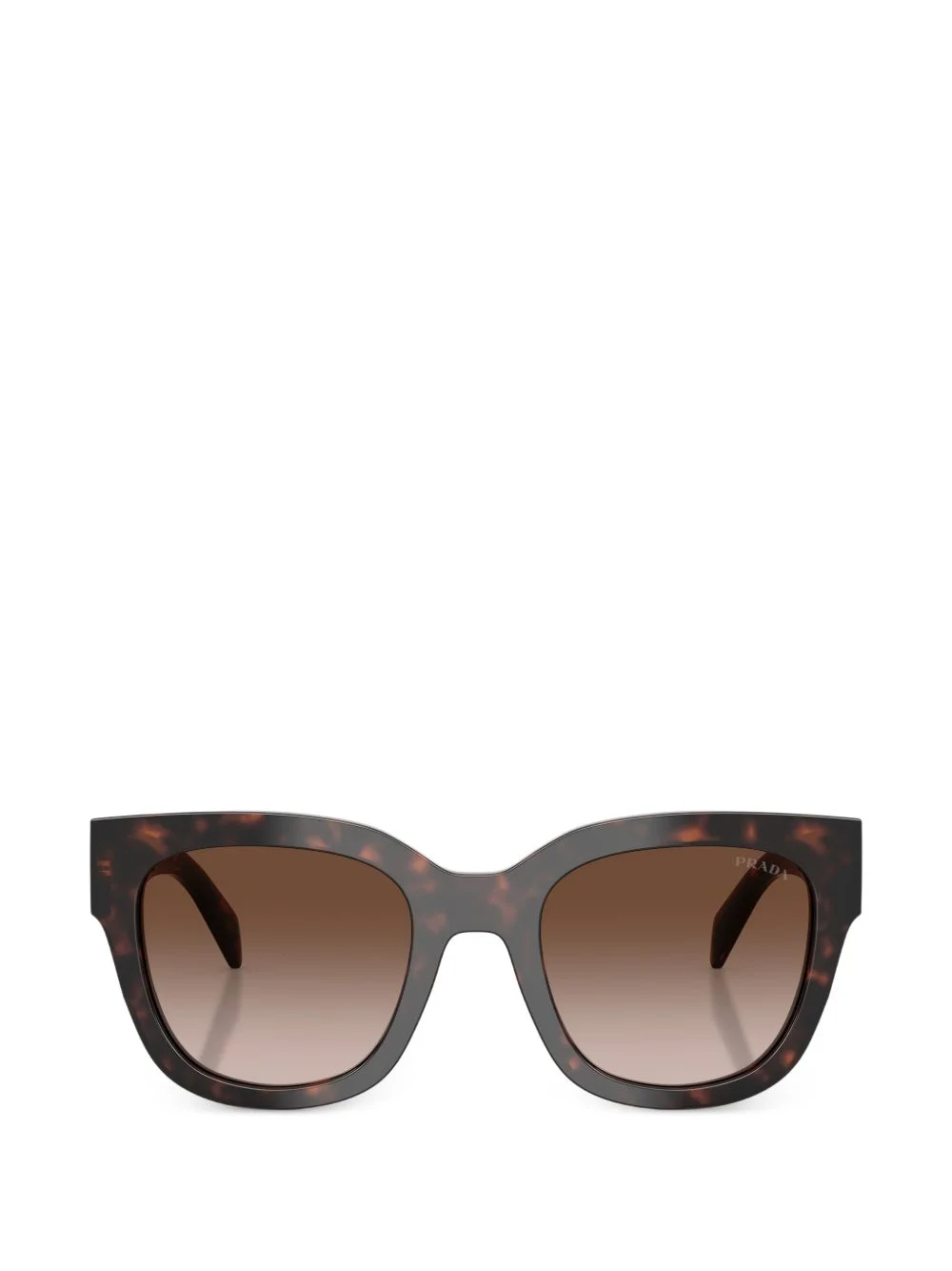 tortoiseshell-effect square-frame sunglasses - 1