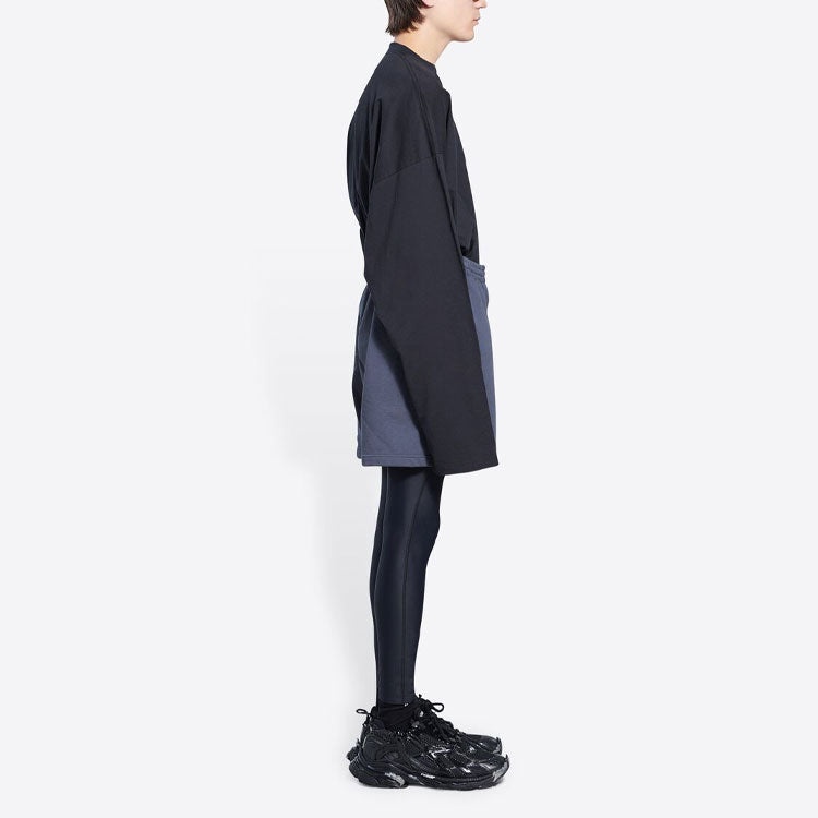 Balenciaga Political Campaign Sweat Shorts 'Dark Grey' 676137TKVI91366 - 5