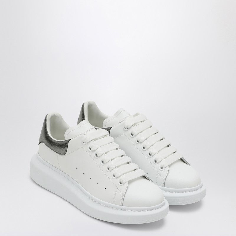 Alexander Mcqueen White And Silver Oversized Sneakers Women - 2