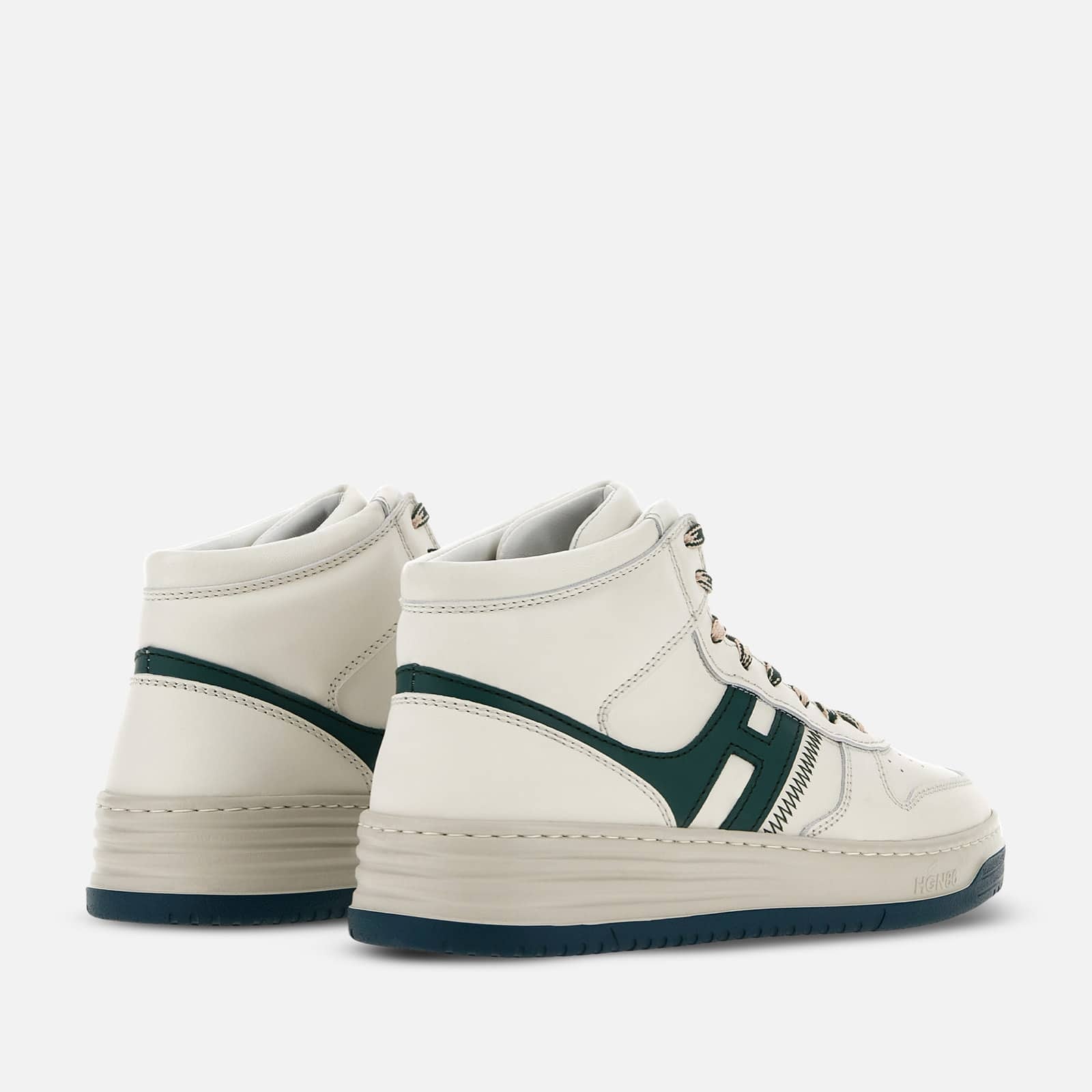 Sneakers High Top Hogan H630 Ivory Blue - 3