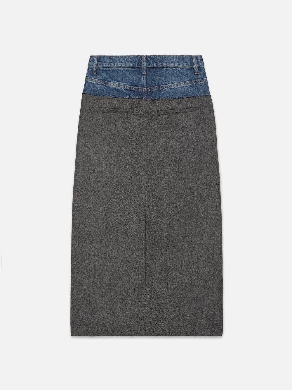 Le Mix Midaxi Skirt in Malibu Herringbone - 3